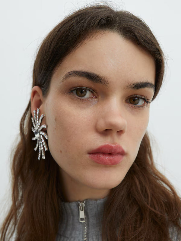 TheFlexo Full Sleeve Zipper Ribbed Knit Polo Thermal Top Grey