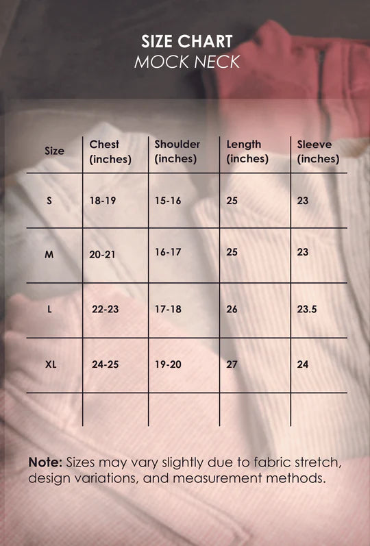 TheFlexo Relaxed Fit Thermal Mock Neck Full Sleeve Zipper - Arctic Blue